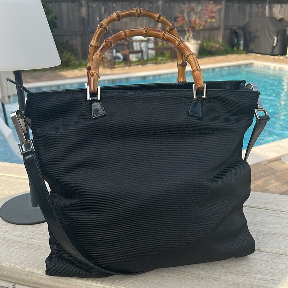GUCCI Bamboo Handles TOTE/SHOULDER BAG - Picture 2 of 8